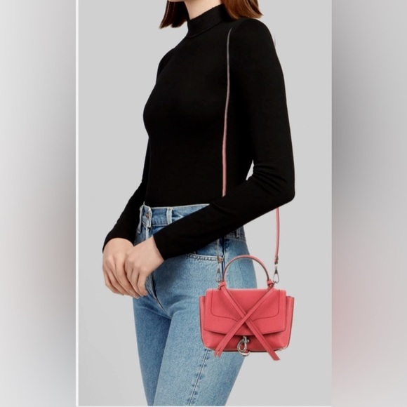 Rebecca Minkoff Stella Mini Satchel in Grapefruit NWT - Picture 2 of 11